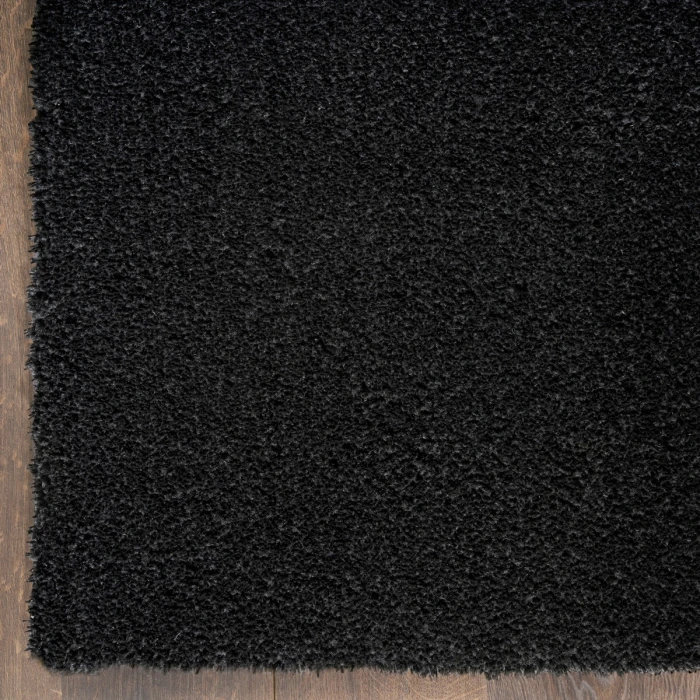 Nourison Pacific Shag Black PCS01 7 ft. 10 in. x 9 ft. 10 in. Rect. Rug