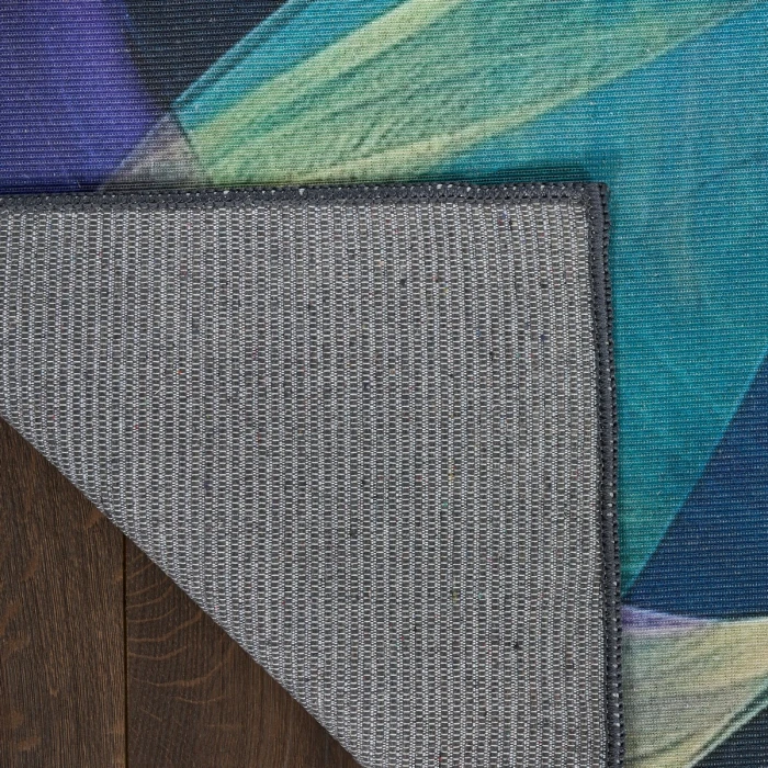 Nourison Nourison Washables Blue Multicolor NWB16 4 ft. X 6 ft. Rect. Rug