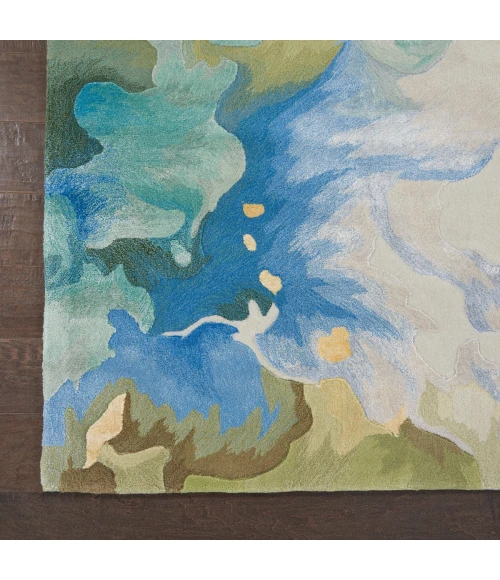 Nourison Prismatic Seafoam PRS16 12 ft. X 15 ft. Rect. Rug