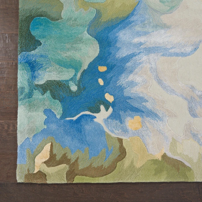 Nourison Prismatic Seafoam PRS16 12 ft. X 15 ft. Rect. Rug