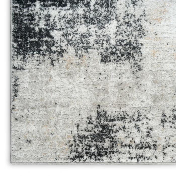 Nourison Dekor Grey Charcoal DEK07 5 ft. 3 in. X 7 ft. Rect. Rug