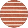 Nourison Positano Terracotta Ivory POS03 4ft. Round Rug