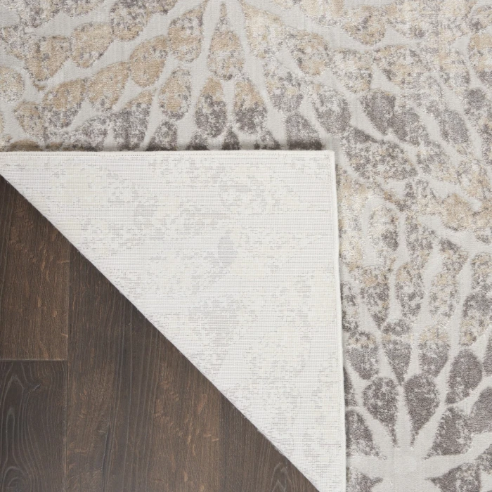 Nourison Home Silky Textures Grey SLY07 5ft.3in. x 7ft.3in. Rect. Rug