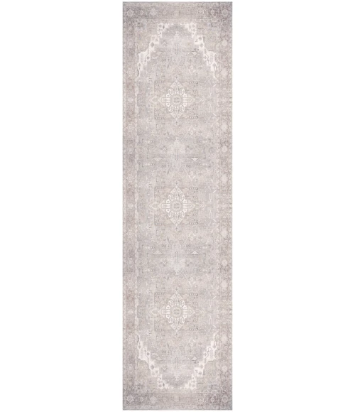 Nourison Vintage Washables Light Blue VWS07 2 ft. 2 in. X 8 ft. Rect. Rug