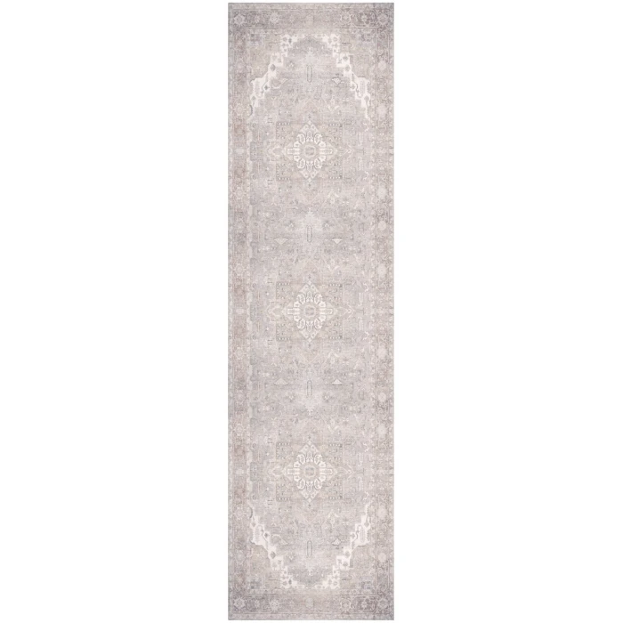 Nourison Vintage Washables Light Blue VWS07 2 ft. 2 in. X 8 ft. Rect. Rug