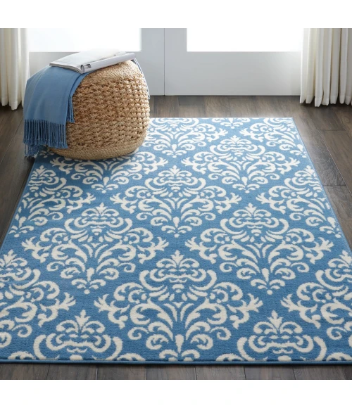 Nourison Grafix Blue GRF06 3ft.9in. x 5ft.9in. Rect. Rug