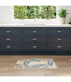 Nourison Home Aloha ALH18 Ivory Blue 2 ft. 8 in. X 4 ft. Area Rug