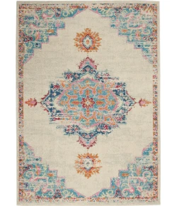 Nourison Passion Grey Multicolor PSN24 5ft. 3in. x 7ft. 3in. Rect. Rug
