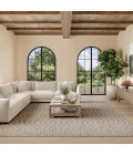 Nourison Positano Light Grey POS02 8ft. Square Rug