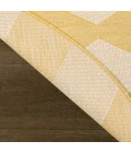 Nourison Positano Yellow POS04 6ft. Round Rug