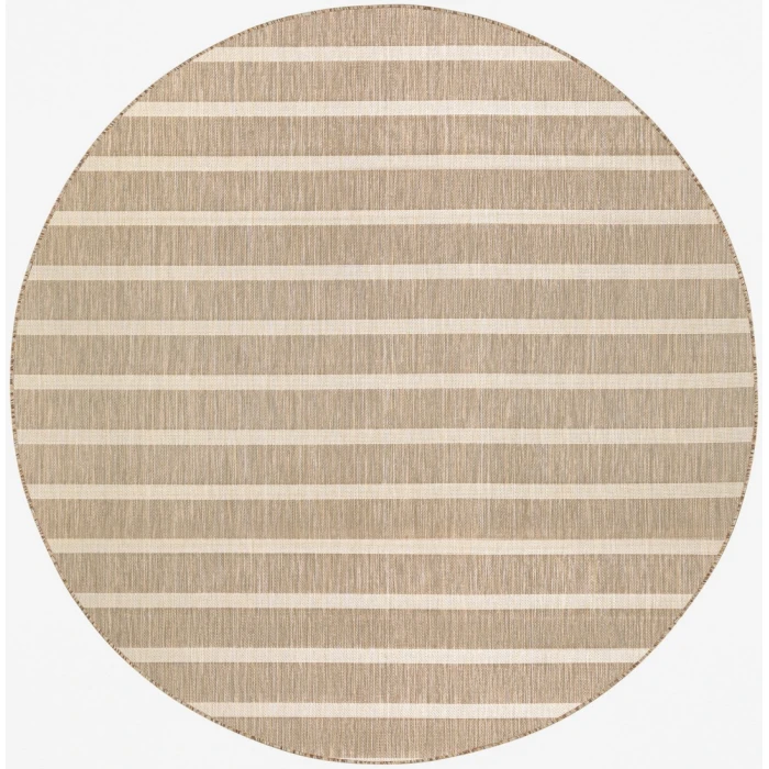 Nourison Positano Beige Ivory POS03 8ft. Round Rug