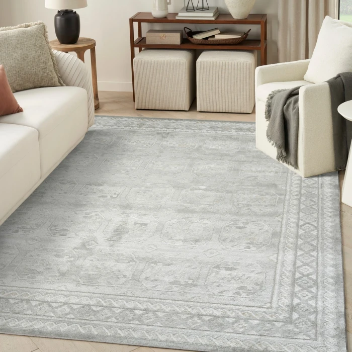 Nourison Dekor Grey DEK01 7 ft. 10 in. X 9 ft. 10 in. Rect. Rug