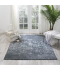 Nourison Silk Shadows Blue Stone SHA15 6 ft. X 8 ft. Rect. Rug