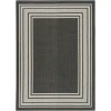 Nourison Home Horizon Indoor/Outdoor HOZ03 Black 4 ft. X 6 ft. Area Rug