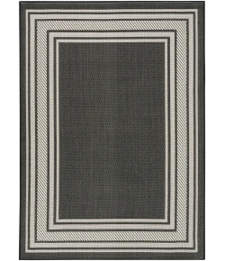 Nourison Home Horizon Indoor/Outdoor HOZ03 Black 4 ft. X 6 ft. Area Rug