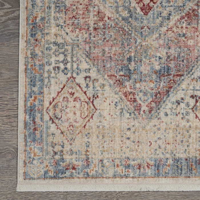 Nourison Home Homestead Blue HMS03 2ft.7in. x 10ft. Rect. Rug