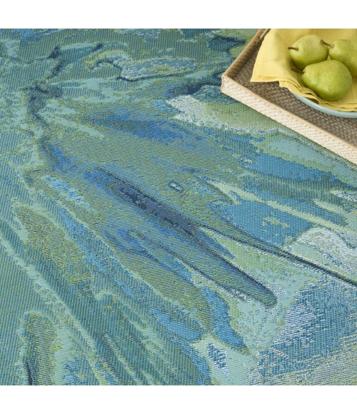 Nourison Home Color Splash Blue CSP04 5ft.3in. x 7ft.3in. Rect. Rug