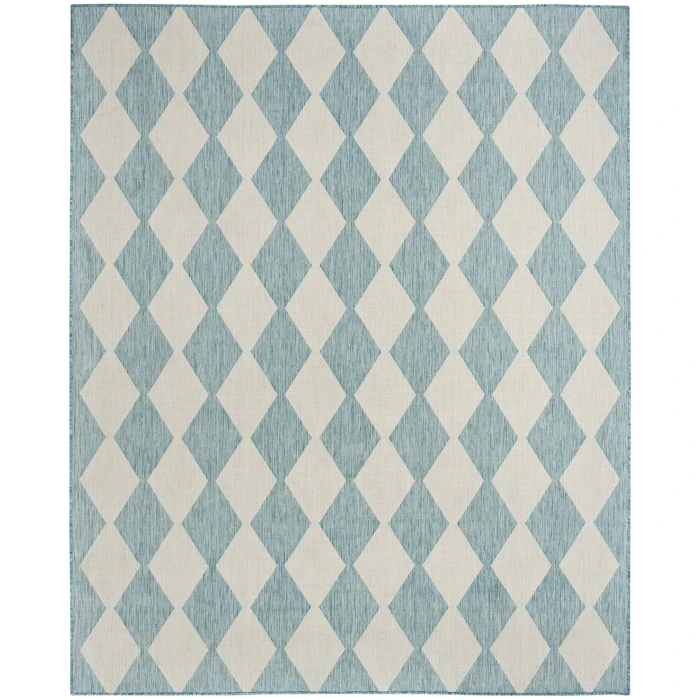 Nourison Positano Aqua POS04 7 ft. X 10 ft. Rect. Rug