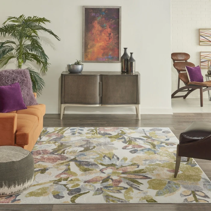 Nourison Home Trance Multicolored TRC02 6ft.6in. x 9ft.6in. Rect. Rug
