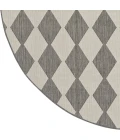 Nourison Positano Charcoal POS04 8ft. Round Rug