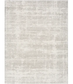 Nourison Home Modern Shag MMD04 Ivory Grey 7 ft. 10 in. X 9 ft. 10 in. Area Rug