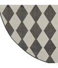 Nourison Positano Black POS04 12ft. Round Rug