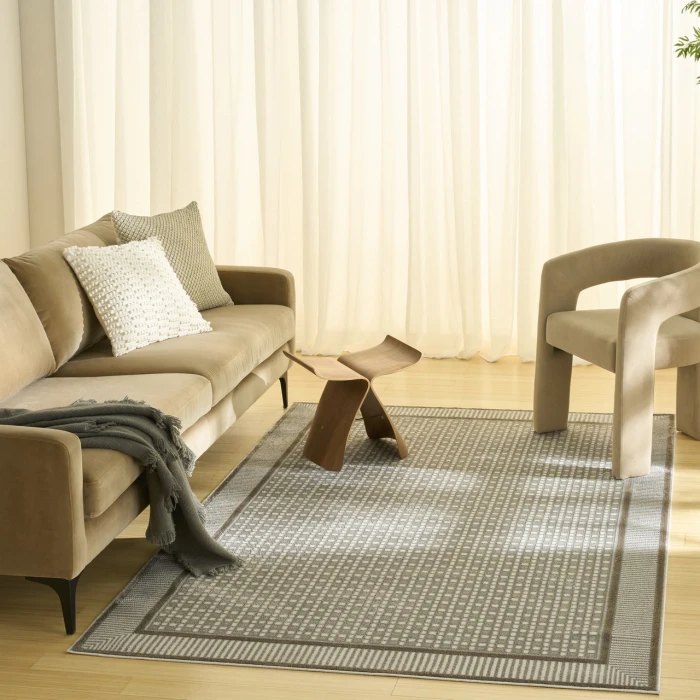 Nourison Home Nordic Grey NRC03 6ft. x 9ft. Rect. Rug