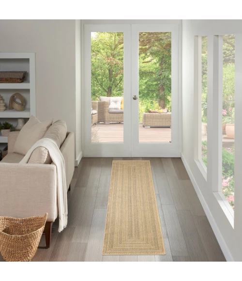 Nourison Tulum Taupe Grey TLM04 2 ft. X 6 ft. Rect. Rug