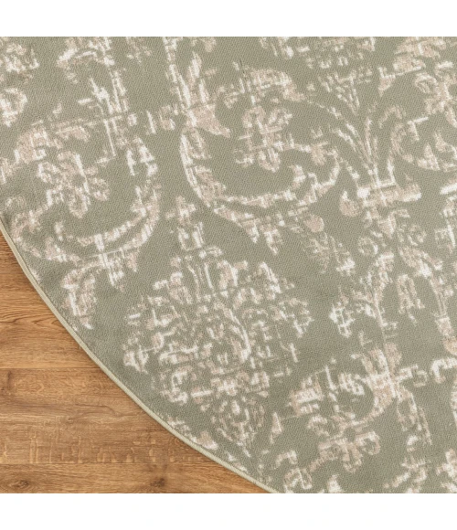 Nourison Jubilant Olive JUB09 8 ft. X Round Rug