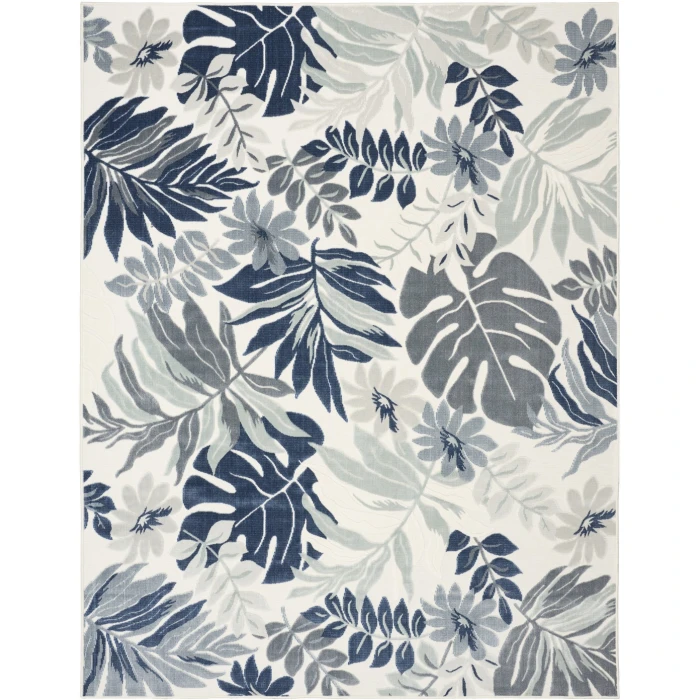 Nourison Suncoast Blue SNC02 9ft. x 12ft. Rect. Rug