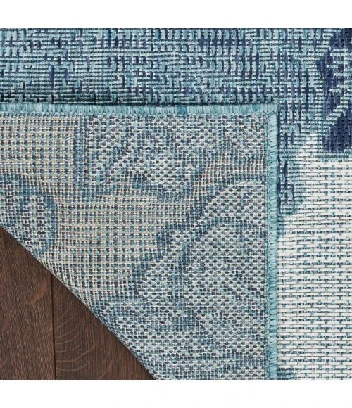 Nourison Garden Oasis Blue GOA04 10 ft. X 14 ft. Rect. Rug