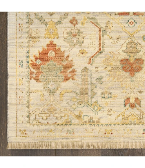 Nourison Home Antique Bloom Tan ANB02 5ft.6in. x 8ft.6in. Rect. Rug