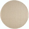 Nourison Home Tulum TLM01 Taupe 8 ft. Round Area Rug