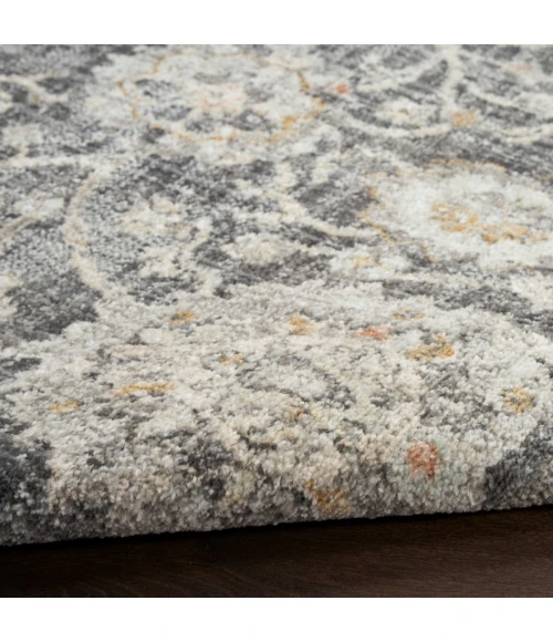 Nourison Oushak Home Charcoal OUS01 7 ft. 10 in. X Round Rug