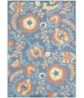 Nourison Aloha Blue Rose ALH17 9 ft. X 12 ft. Rect. Rug