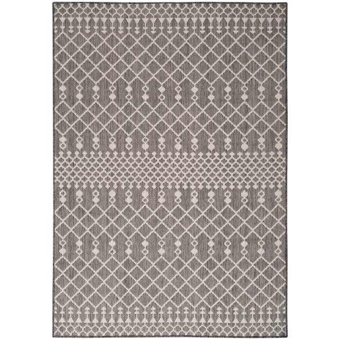 Nourison Positano Charcoal POS02 4 ft. X 6 ft. Rect. Rug