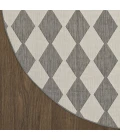 Nourison Positano Charcoal POS04 8ft. Round Rug
