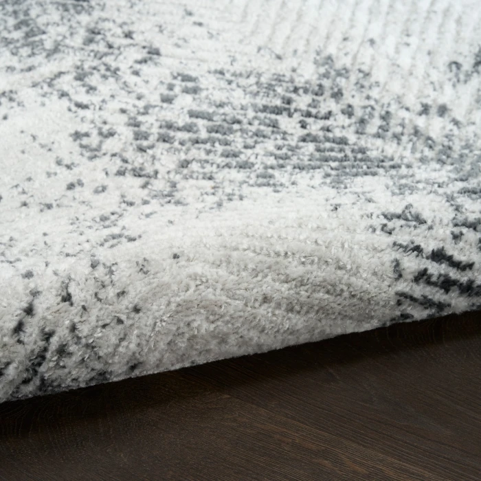 Nourison Dekor Grey Charcoal DEK04 5 ft. 3 in. X 7 ft. Rect. Rug