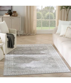Nourison Home Dekor DEK01 Grey 5 ft. 3 in. X 7 ft. Area Rug