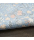 Nourison Home Botanical Washables Blue BOT04 5ft. x 7ft. Rect. Rug
