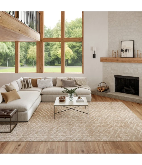 Nourison Home Washable Charm Beige WCH01 8ft. x 10ft. Rect. Rug