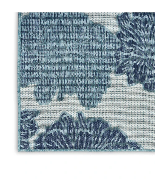 Nourison Garden Oasis Blue GOA04 2 ft. X 8 ft. Rect. Rug