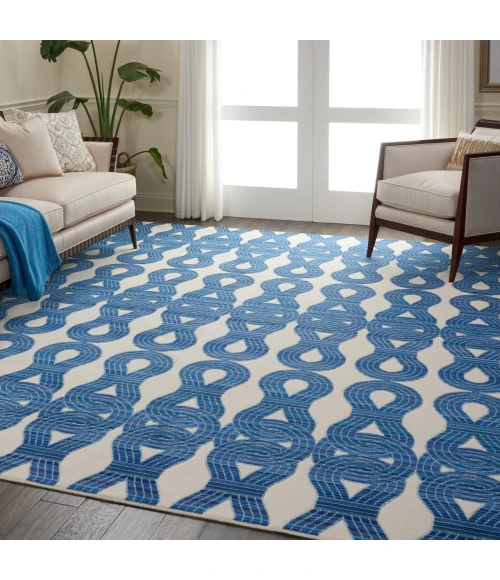 Barclay Butera Butera Collection Blue BB201 7ft.9in. x 9ft.9in. Rect. Rug