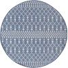 Nourison Positano Navy Blue POS02 5ft. Round Rug