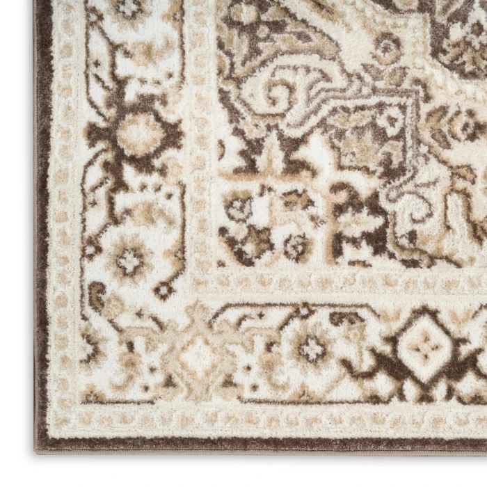 Nourison Dekor Brown Ivory DEK08 2 ft. x 4 ft. Rect. Rug