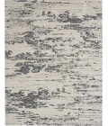 Nourison Zermatt Ivory Blue ZER03 7ft.10in. x 9ft.10in. Rect. Rug