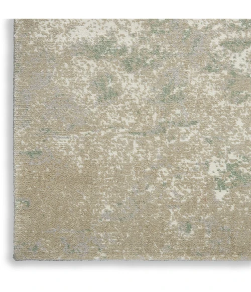 Nourison Twilight Ivory Green TWI06 7ft.9in. x 9ft.9in. Rect. Rug