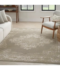 Nourison Home Grafix GRF14 Olive 3 ft. 9 in. X 5 ft. 9 in. Area Rug