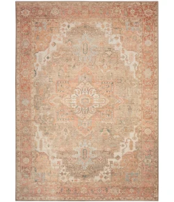 Nourison Home Vintage Washables VWS07 Coral Taupe 4 ft. X 6 ft. Area Rug