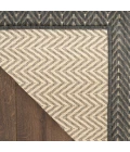 Nourison Horizon Indoor/Outdoor Charcoal HOZ02 2 ft. X 6 ft. Rect. Rug